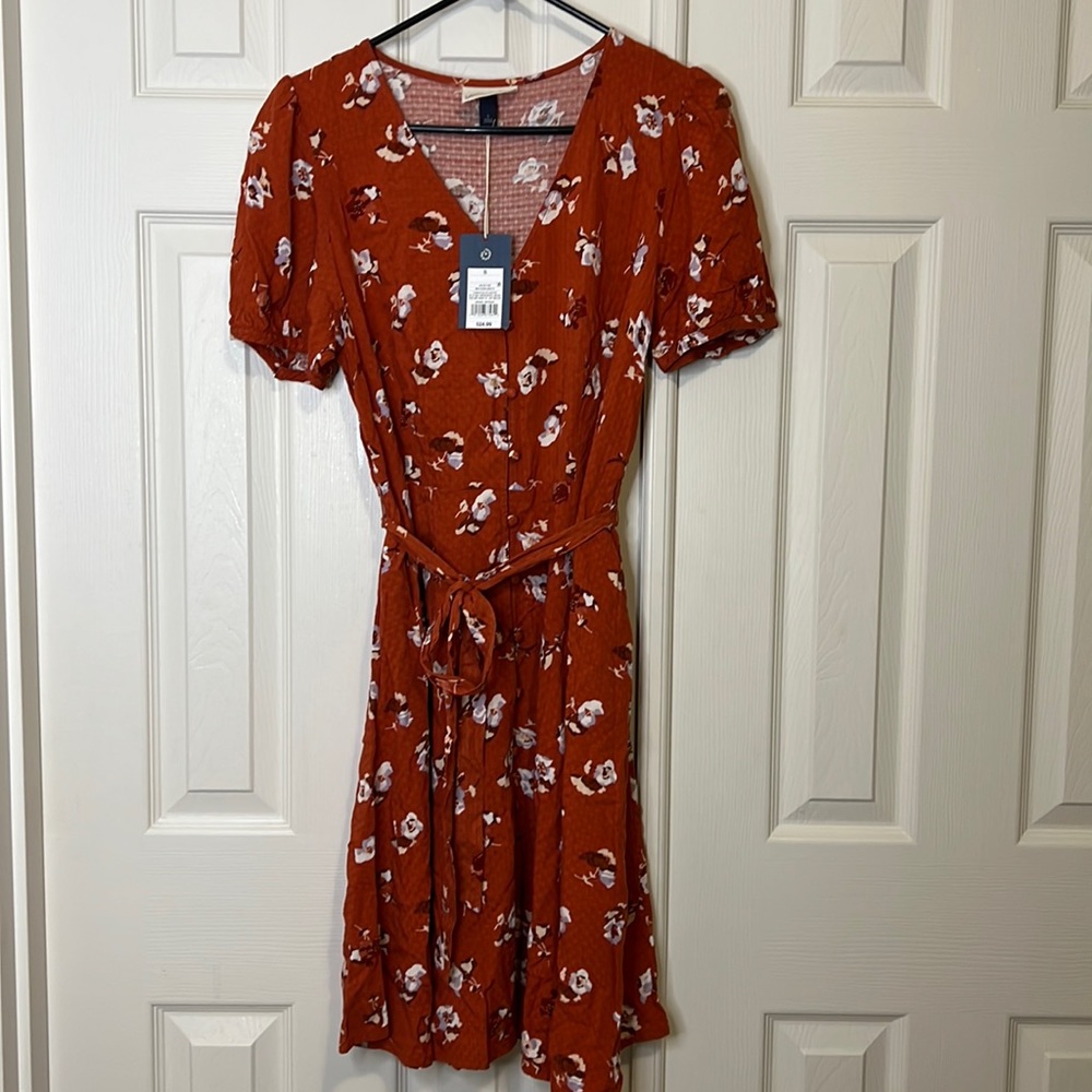 Red Floral Summer Dress